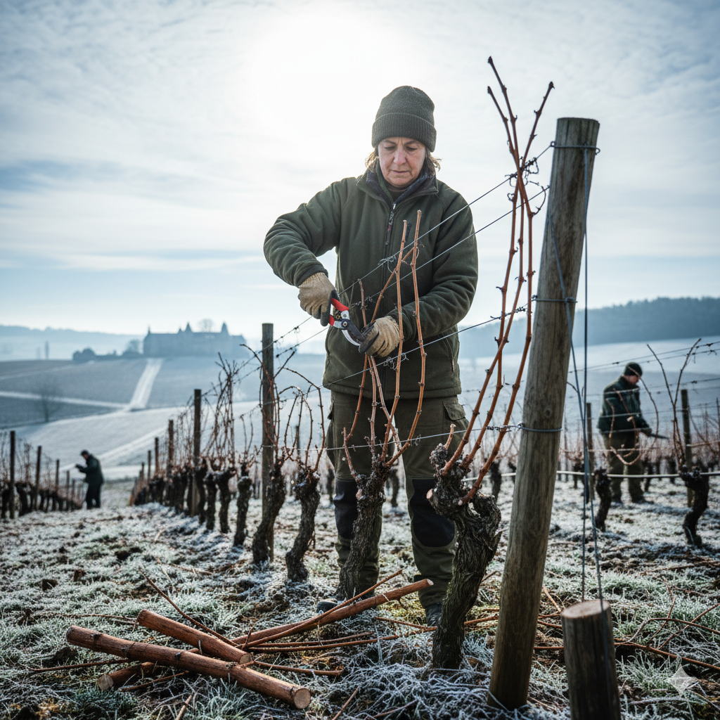 taille d'hiver-viticulture