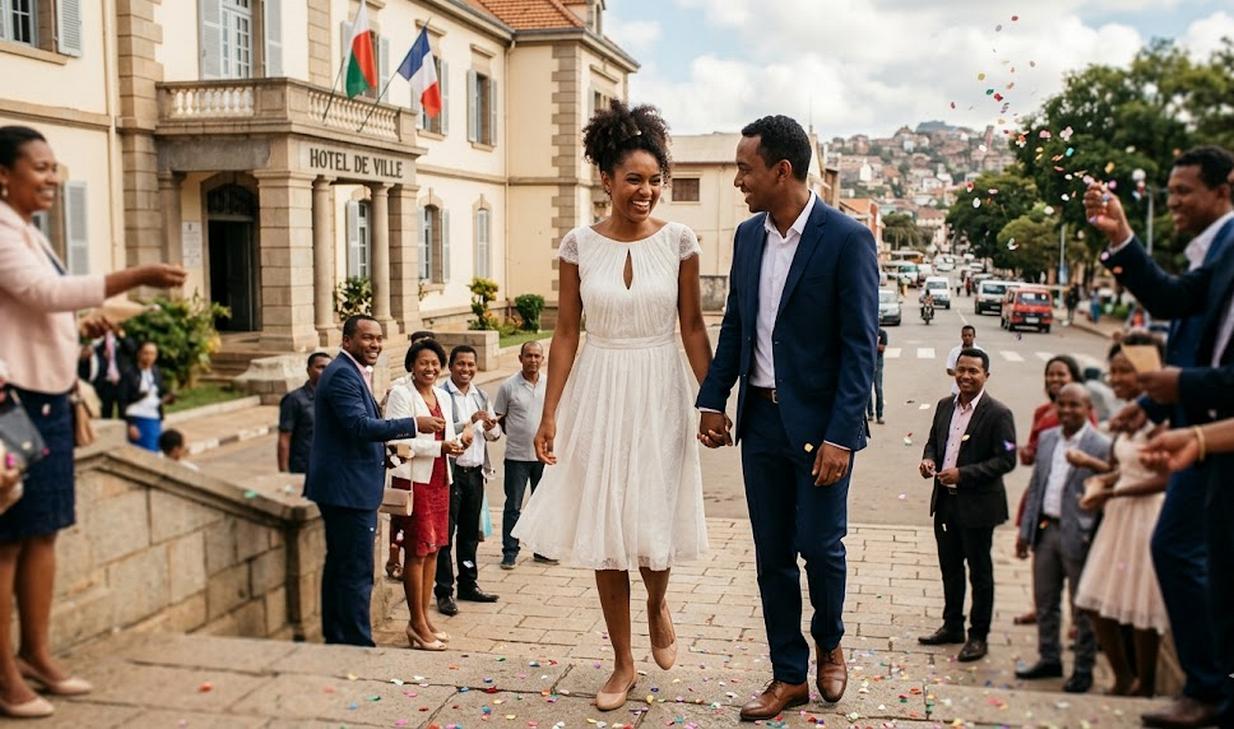 Robe de mariée courte pour la mairie