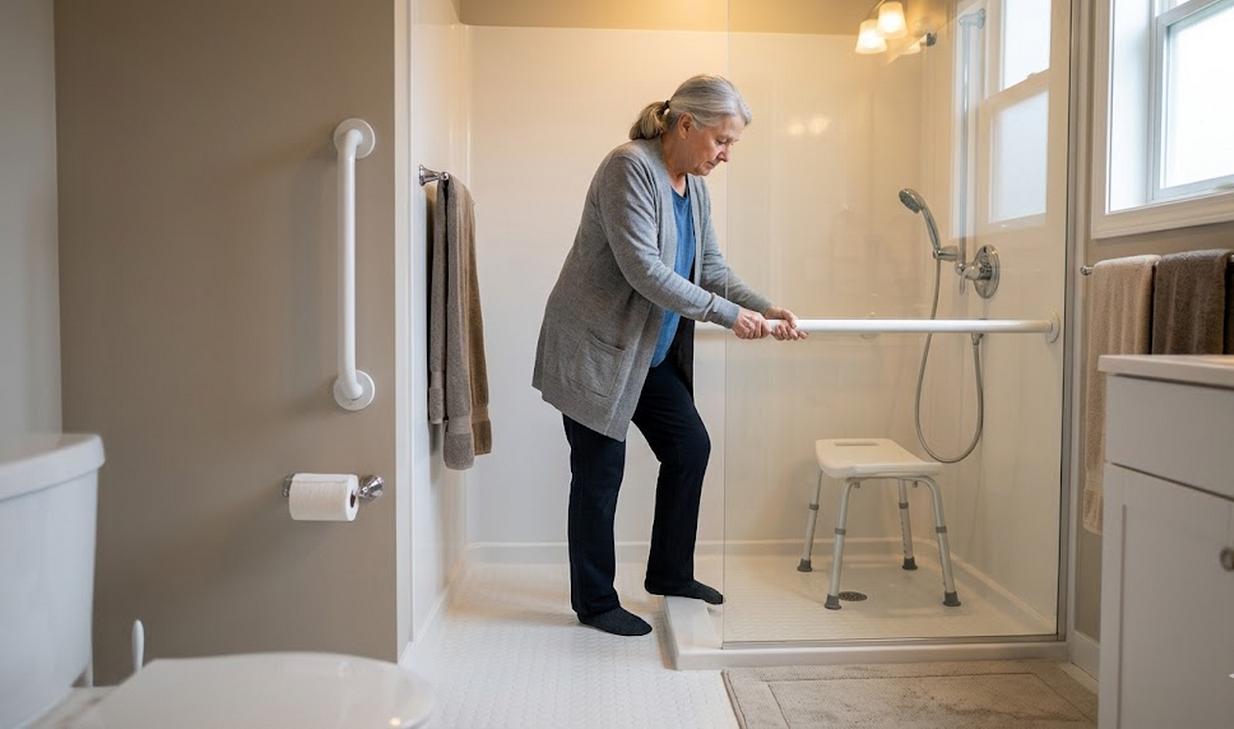 Aménager la salle de bain pour les seniors