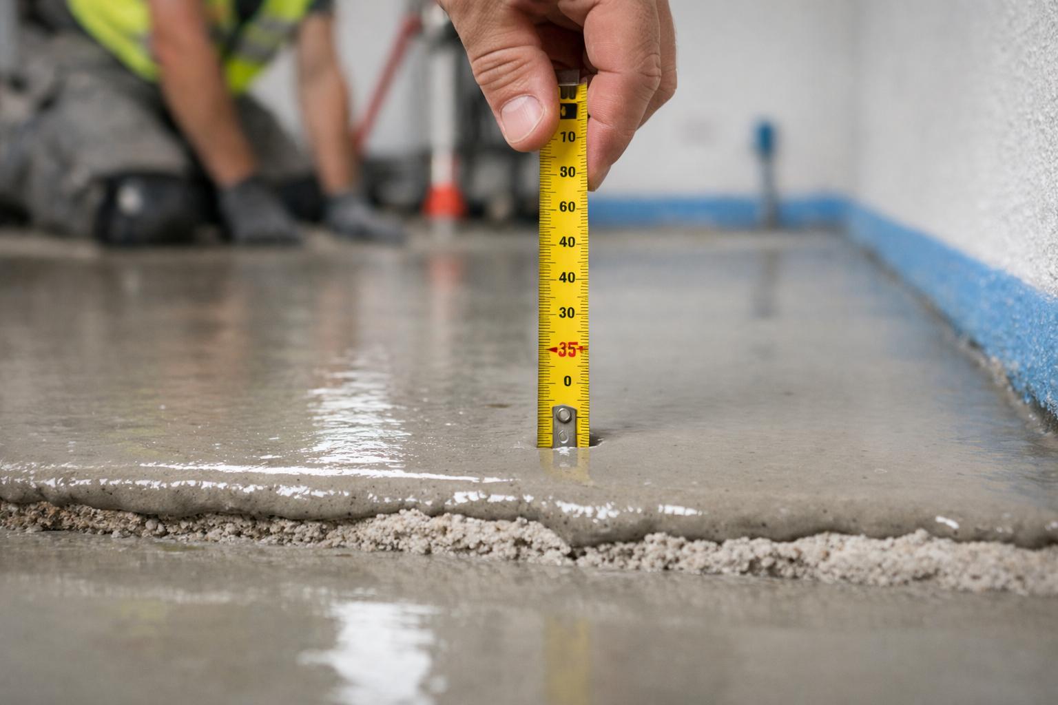 Épaisseur minimum pour une chape ciment fluide réussie